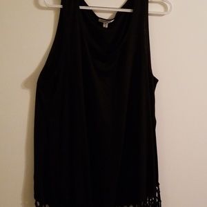 Black tank top